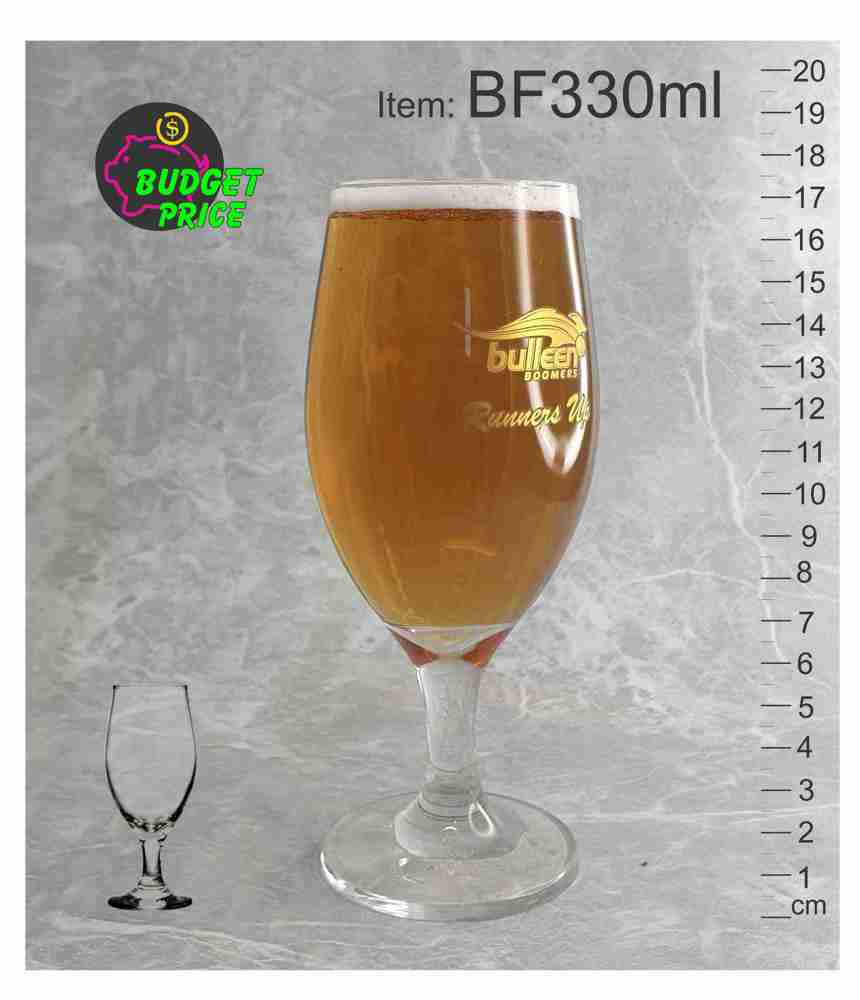 BF330ml gold decal printed conical beer pint middy ten handle schooner tulip goblet footed pilsner cup pot glass 285ml event festivals Australia