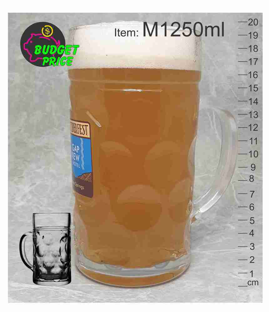 M1250 Oktoberfest 1l 1250ml Stein super glass beer mug event festivals melbourne decal print laser enagraving etched Melbourne Australia abc2000