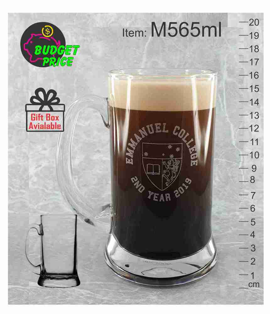 M565ml Oktoberfest 500ml Stein super glass beer mug event festivals melbourne black laser enagraving etched Melbourne Australia abc2000