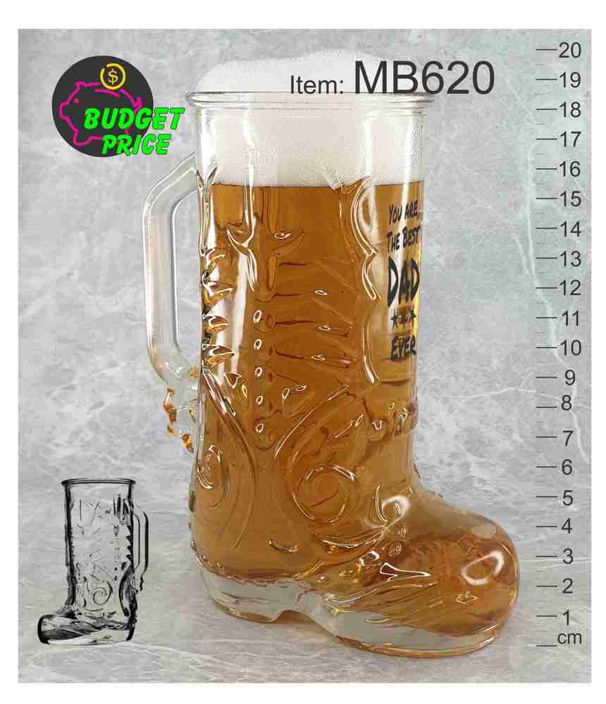 MB620ml Oktoberfest 500ml Stein super boot glass beer mug event festivals melbourne black decal print Melbourne Australia abc2000