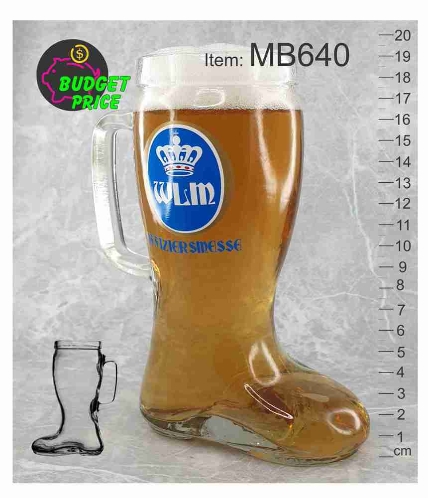MB640ml Oktoberfest 500ml Stein super boot glass beer mug event festivals melbourne blue decal print Melbourne Australia abc2000